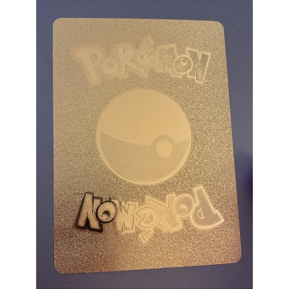 Pikachu VMax HP310 Rainbow Gold Foil Fan Art Pokemon Collector Card 044/185